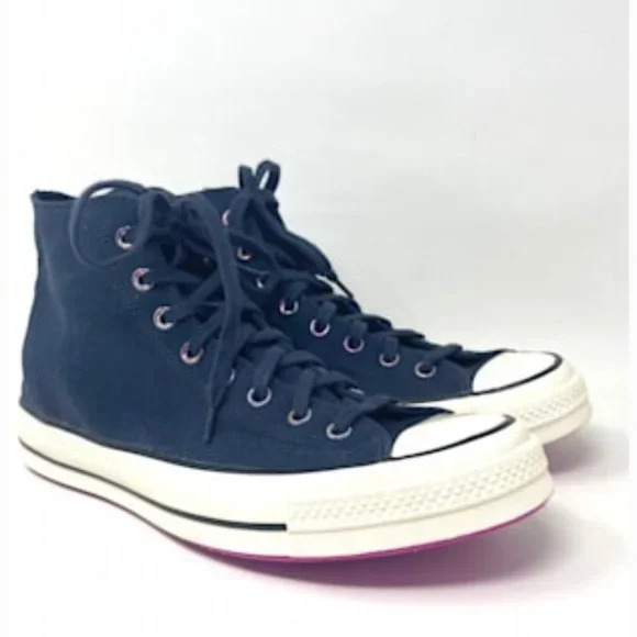 Converse Chuck 70 Shoes Men's HI Obsidian Bold Citron Egret Canvas Size 170491C - Picture 2 of 11